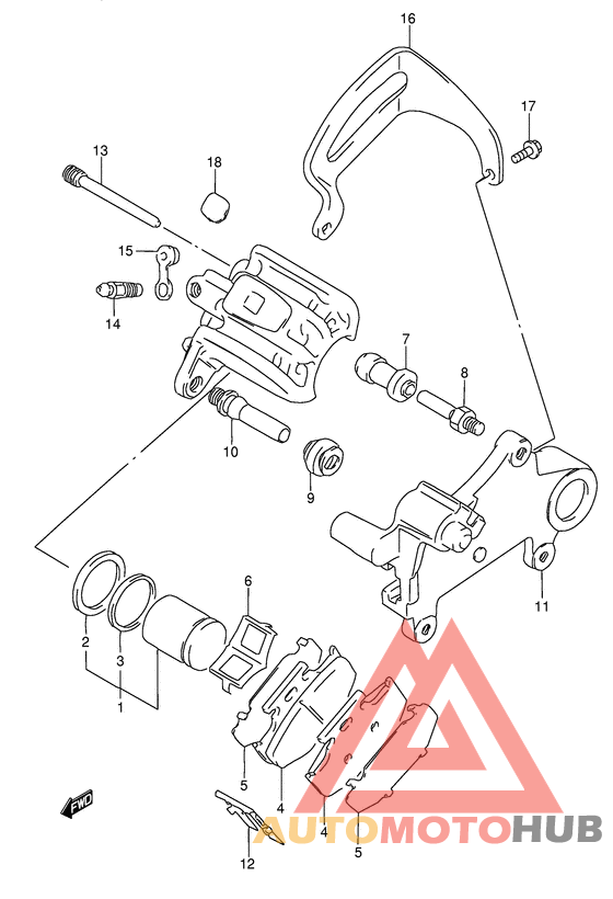 Задний суппорт