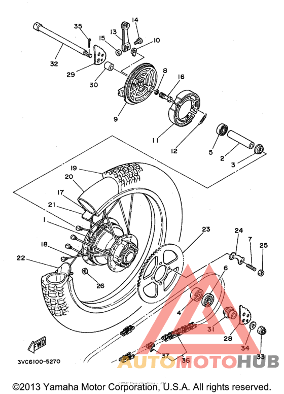 Переднее колесо