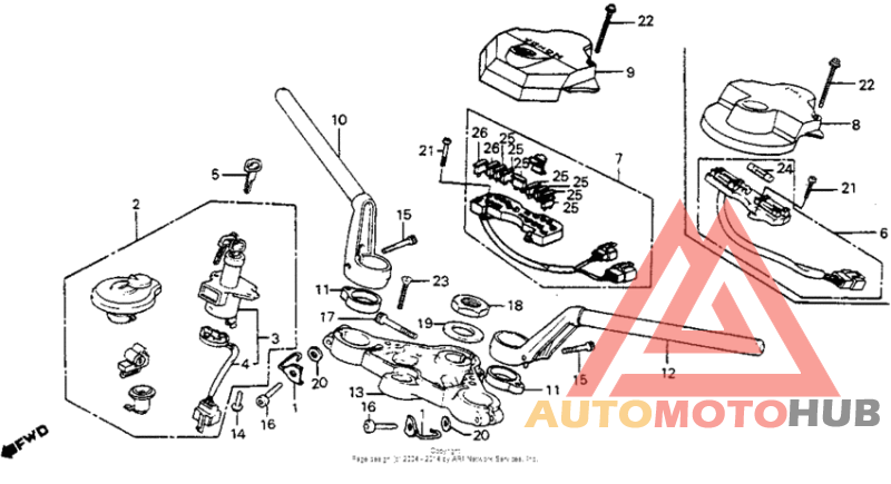Handlebar + top bridge
