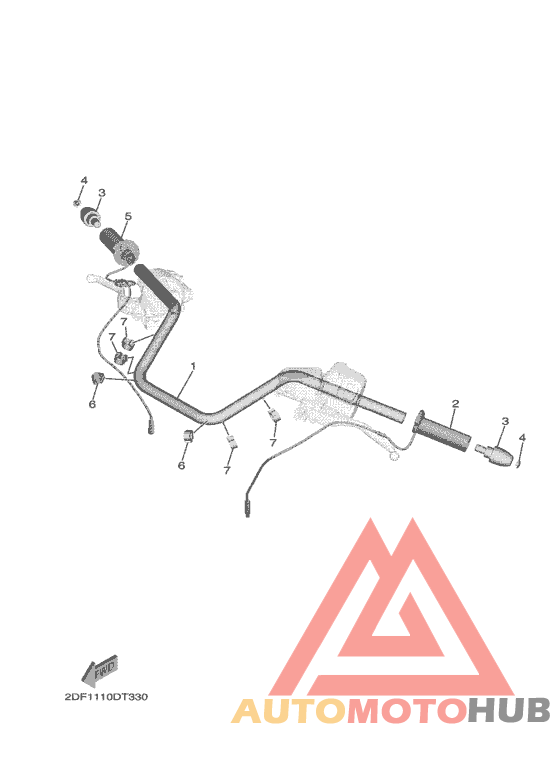 Steering handle & cable