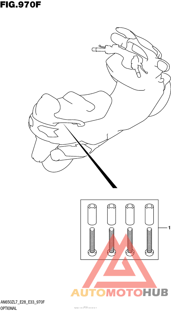 Optional (Hook Set Pillion Handle)