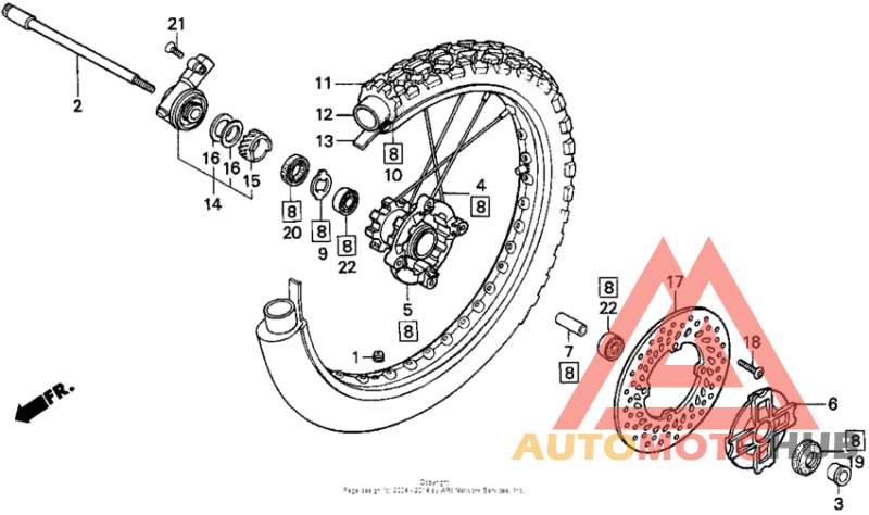 Переднее колесо