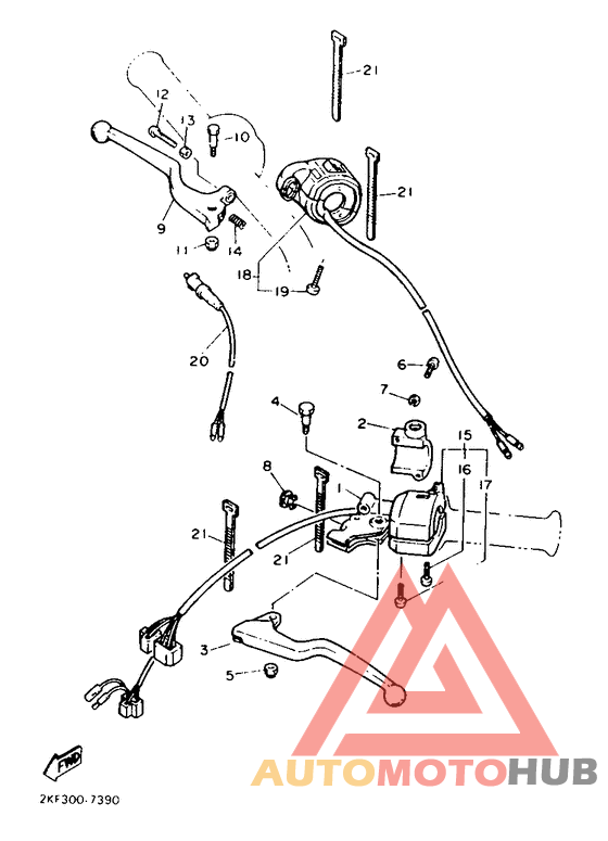 Handle switch. lever