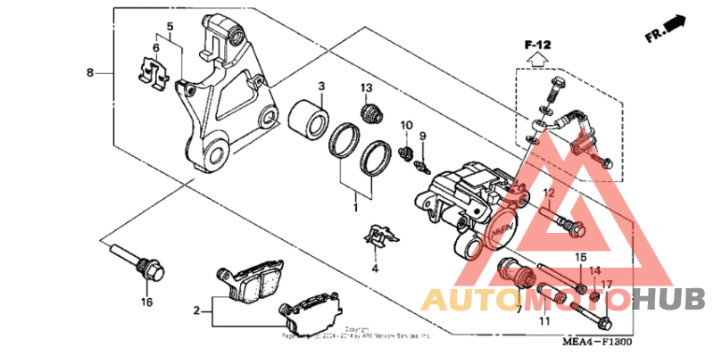 Задний суппорт