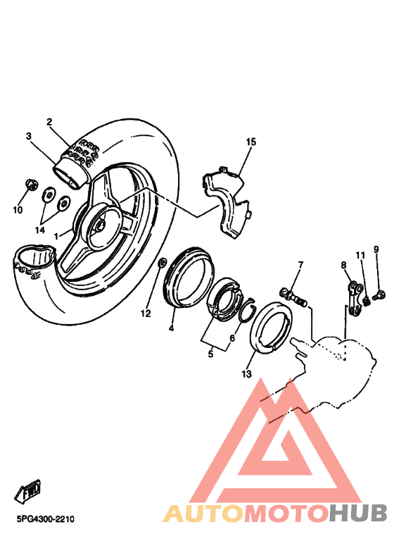 Rear wheel complete assy