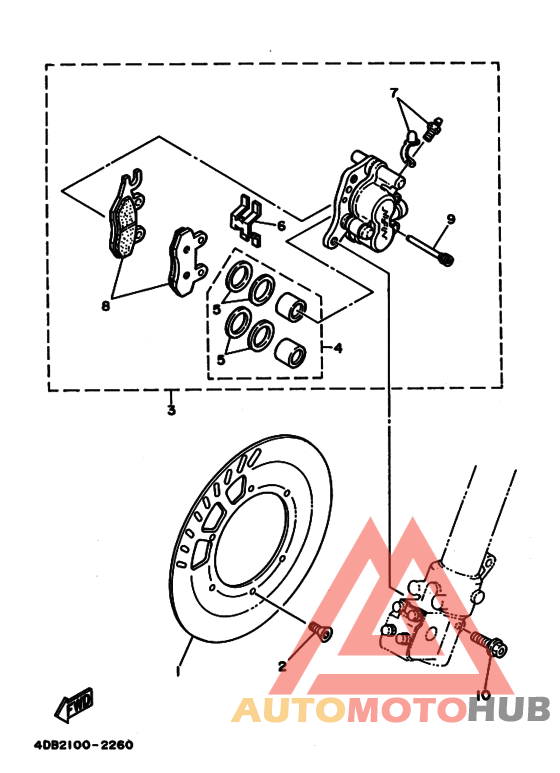 Передний суппорт