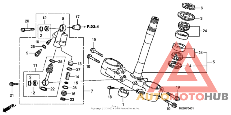 Steering stem ('08)