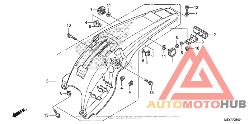 Задний бампер