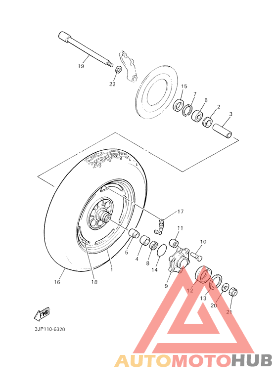 Переднее колесо
