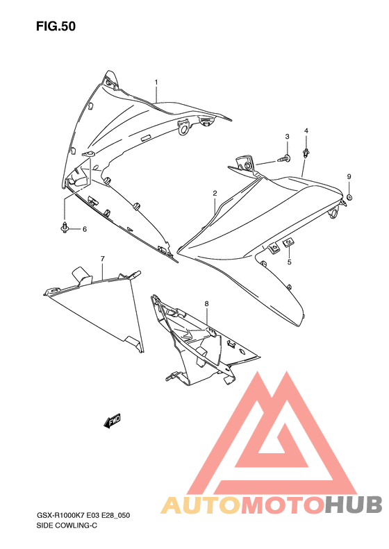Side cowling
