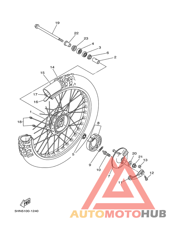 Переднее колесо