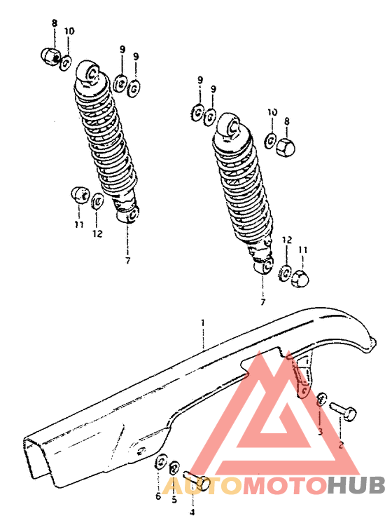 Chain case - shock absorber