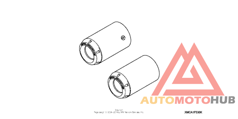 Chrome exhaust tips (w/gl logo)