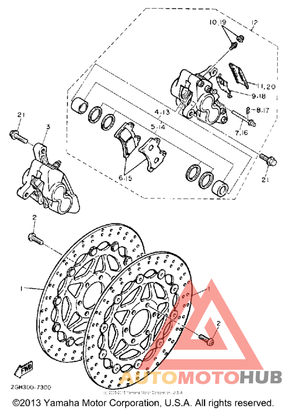 Передний суппорт