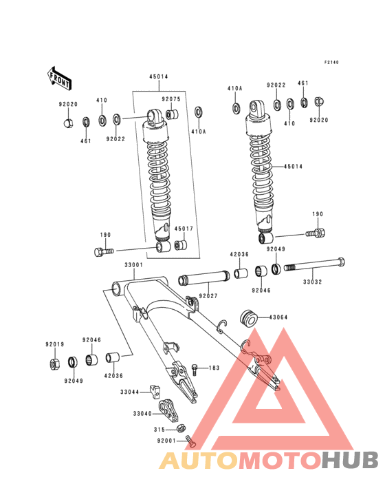 Swingarm/shock absorber