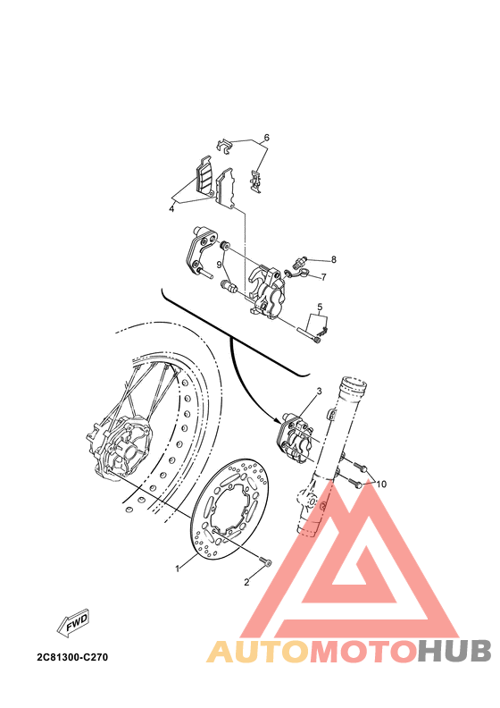 Передний суппорт
