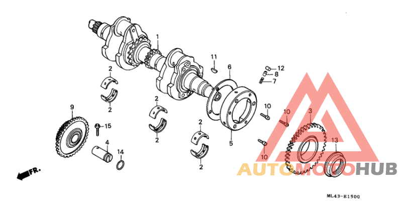 Вал коленчатый