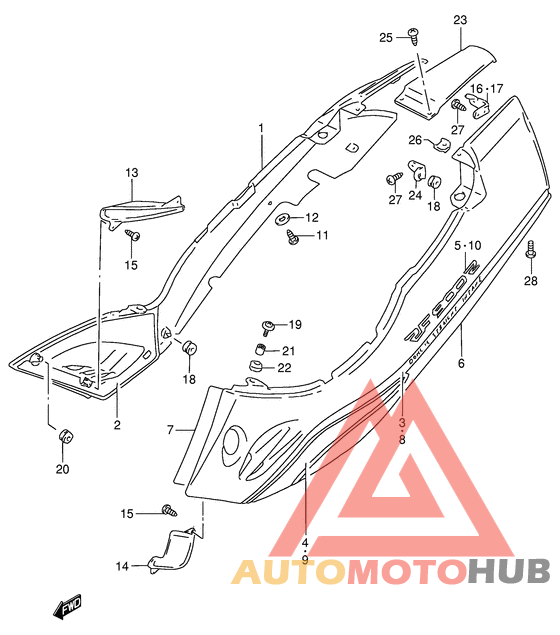 Обтекатель задний