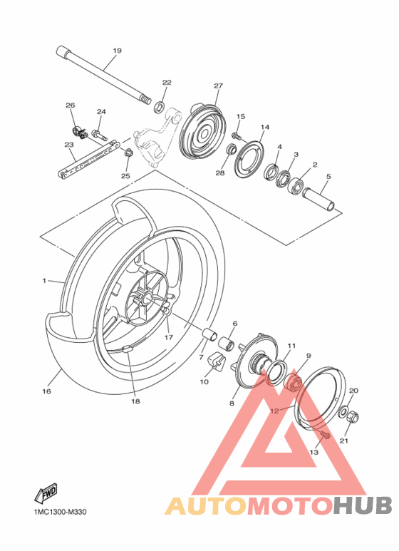 Переднее колесо