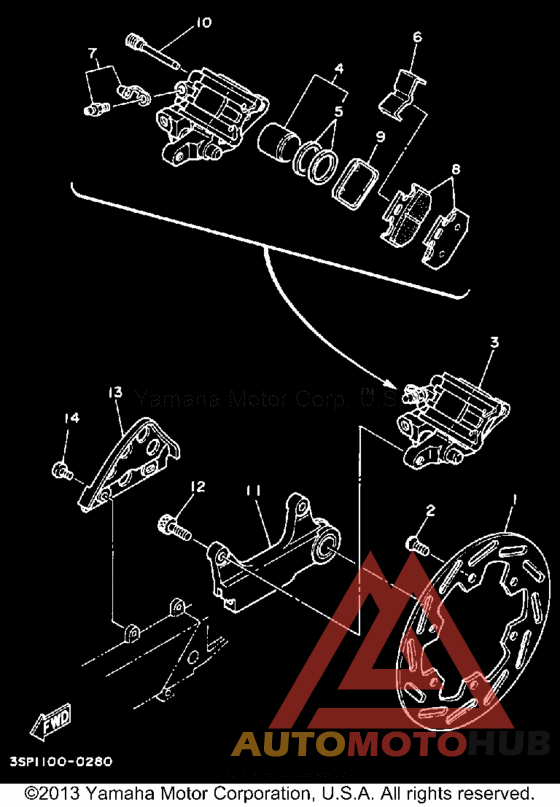 Задний суппорт