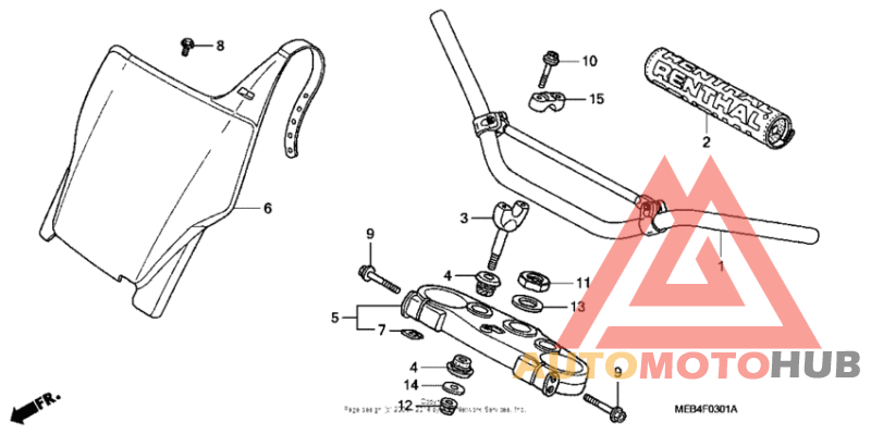 Handlebar + top bridge ('04-'07)