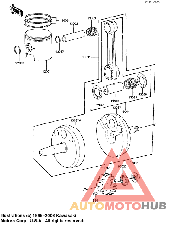 Crankshaft/piston