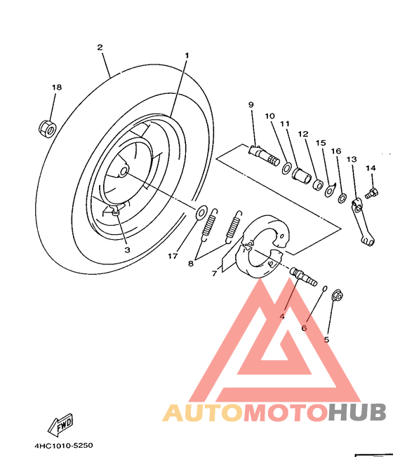 Переднее колесо