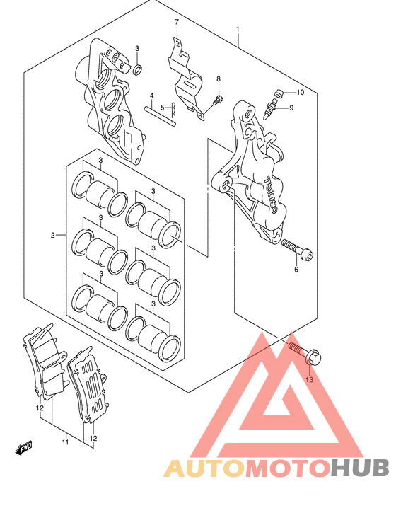 Передний суппорт