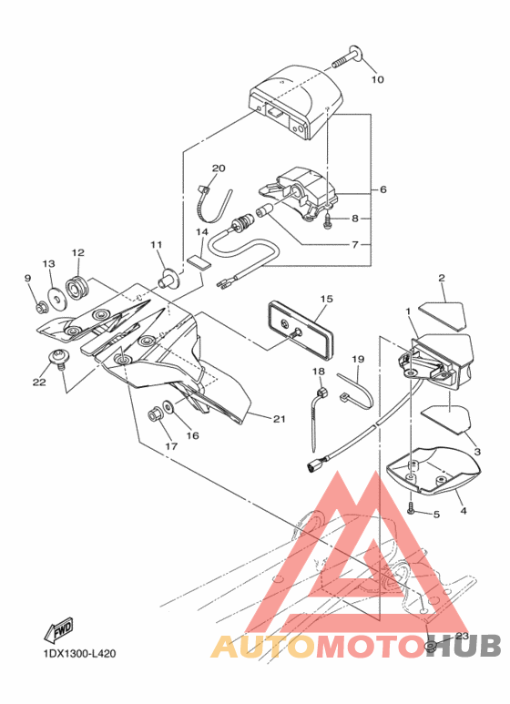 Taillight unit ass`y