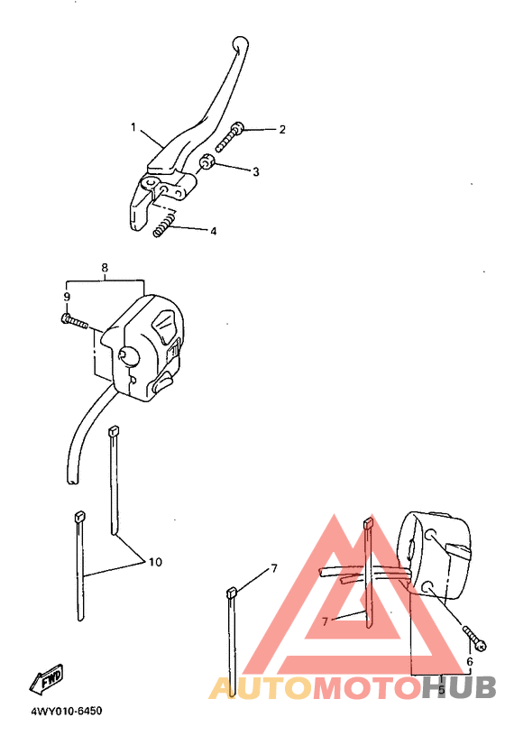 Handle switch. lever