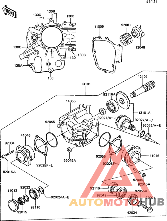 Front bevel gear(1/2)