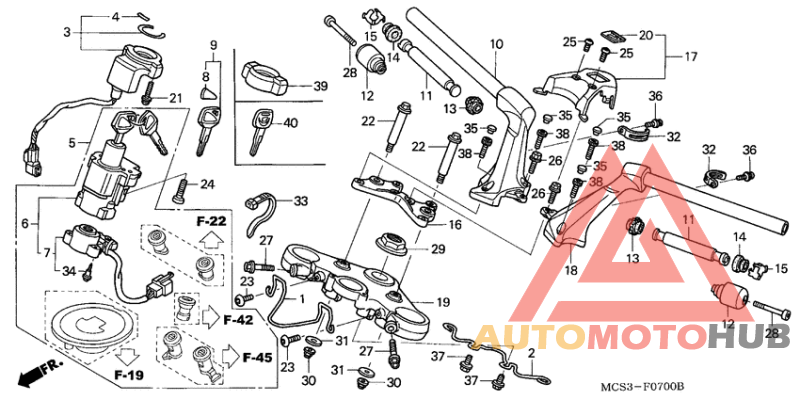 Handle pipe/top bridge