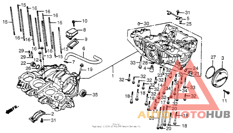 Картер двигателя