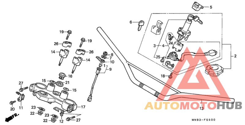 Handle pipe/top bridge