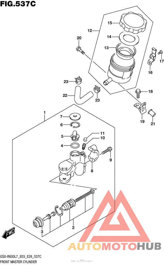 Front Master Cylinder (Gsx-R600L7 E33)