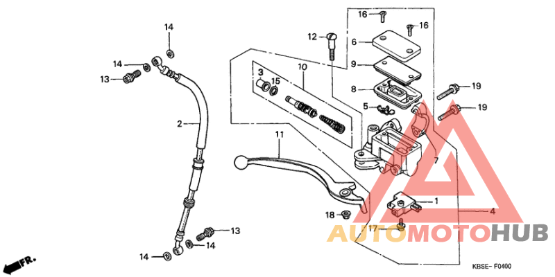 Fr. brake master cylinder