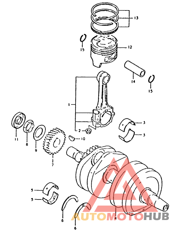 Вал коленчатый