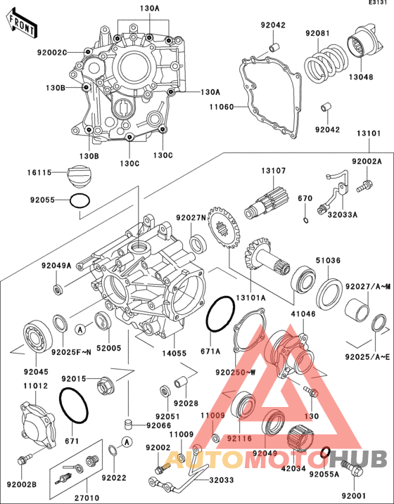 Front bevel gear(1/2)
