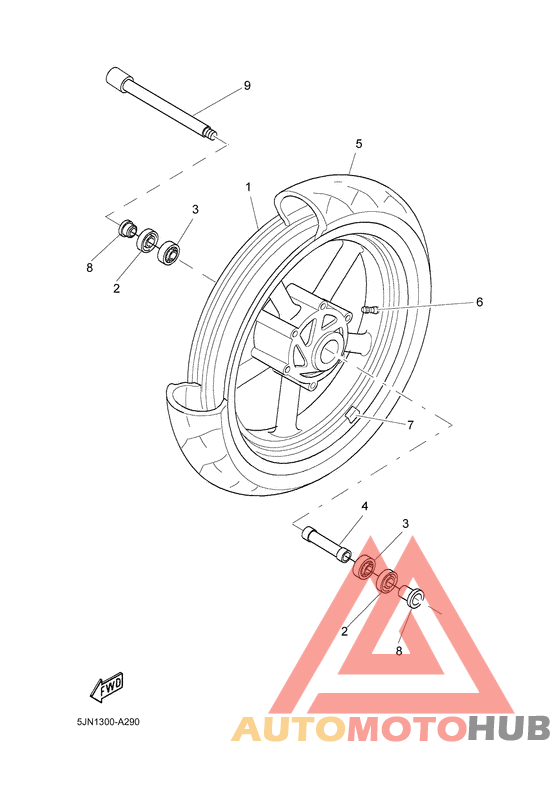 Переднее колесо