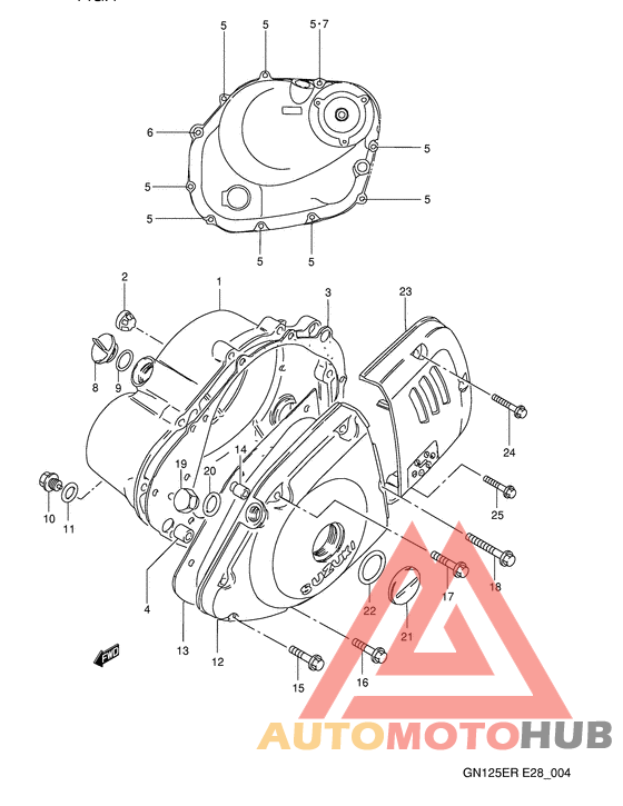 Crankcase cover ass`y  (v