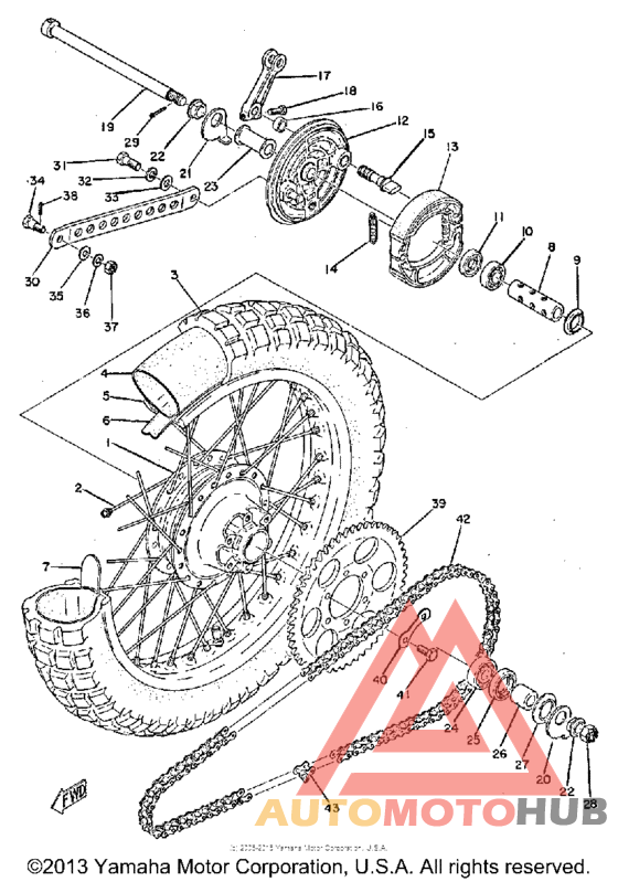 Переднее колесо