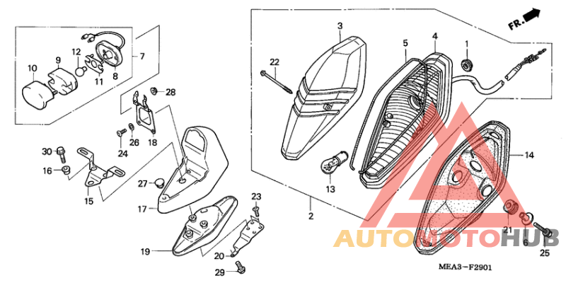 Taillight unit ass`y