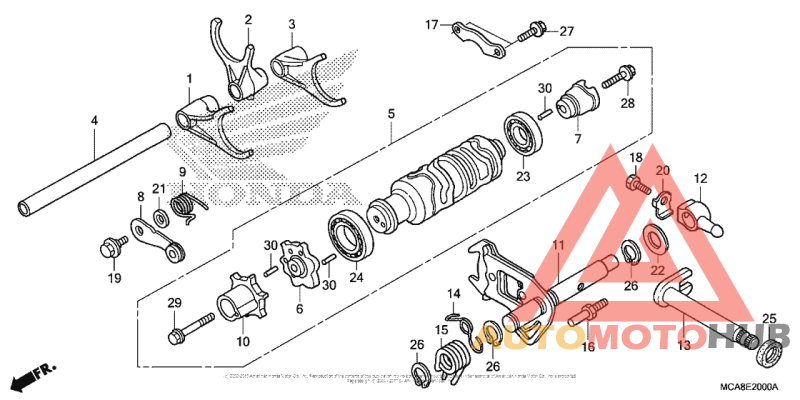 Shift Drum + Shift Fork