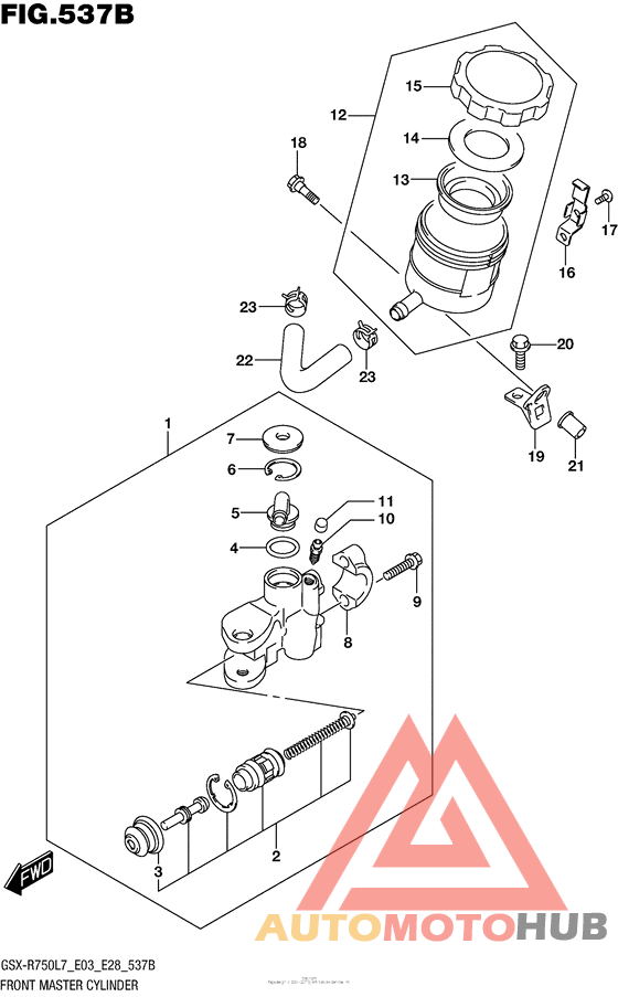 Front Master Cylinder (Gsx-R750L7 E28)