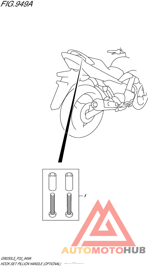 Hook Set Pillion Handle (Optional)