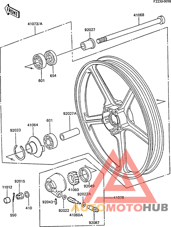 Переднее колесо