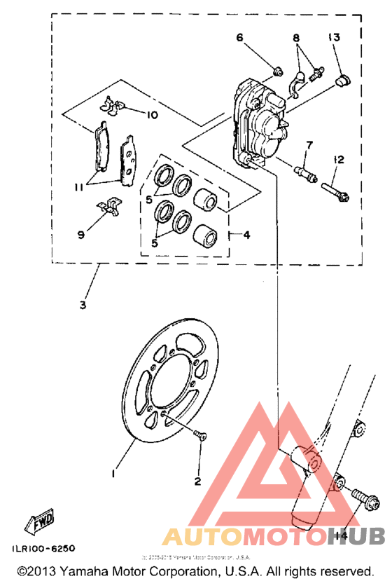 Front brake - caliper
