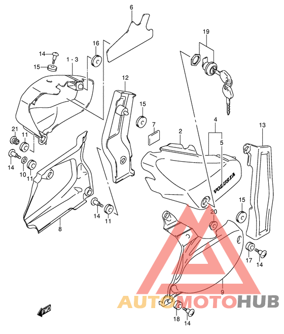 Обтекатель задний