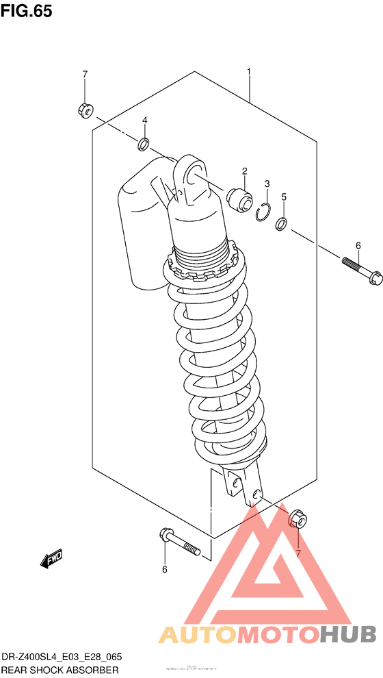 Rear Shock Absorber (Dr-Z400Sl4 E03)