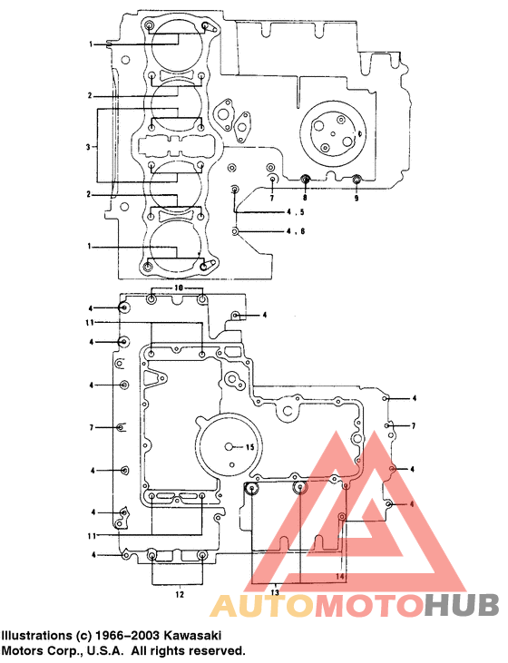 Crankcase bolt & stud pattern